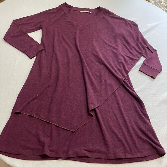 Soft Surroundings Plum Purple Marla Dress Size Medium - Picture 1 of 9